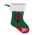 Green Christmas Corduroy Stocking 15"